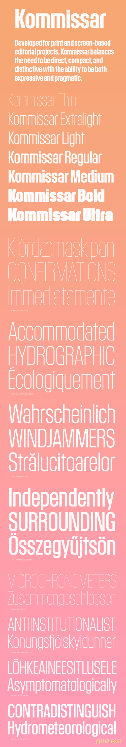 Kommissar Font Family