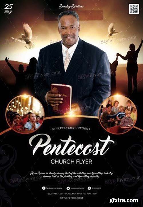 Pentecost Church v20 2018 PSD Flyer Template