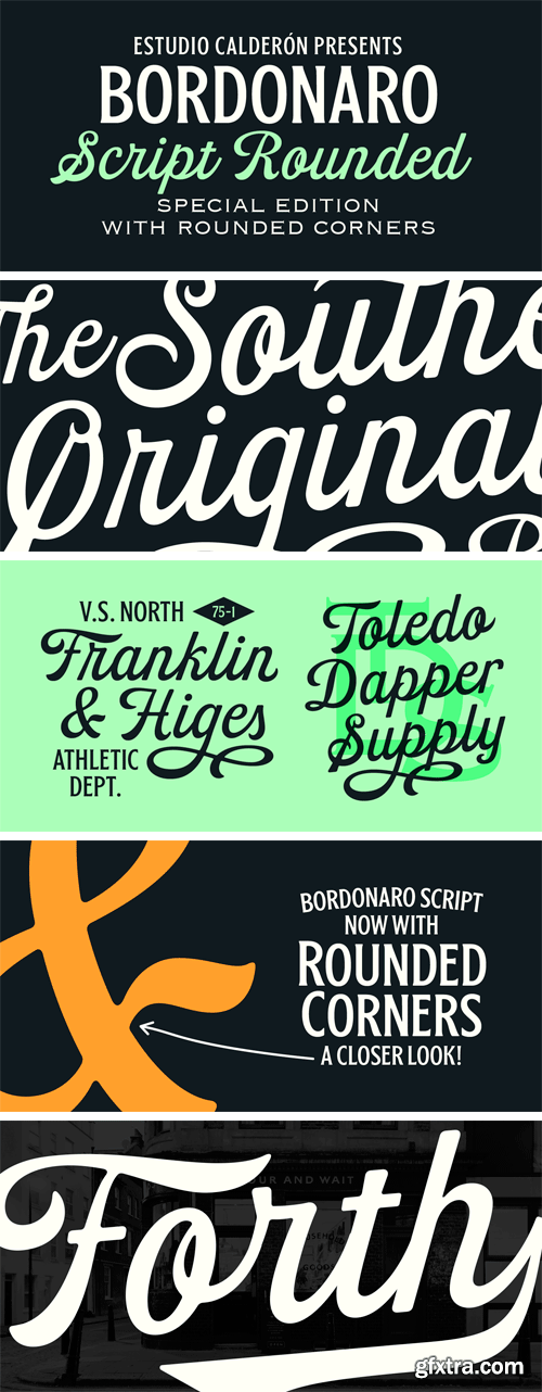 Bordonaro Script Rounded Font