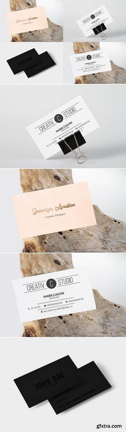 4 Business Card Mock Up Vol 02