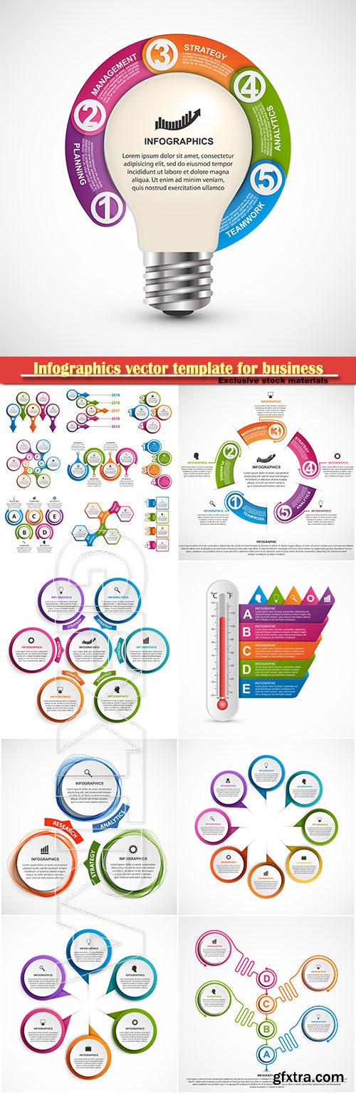 Infographics vector template for business presentations or information banner # 81