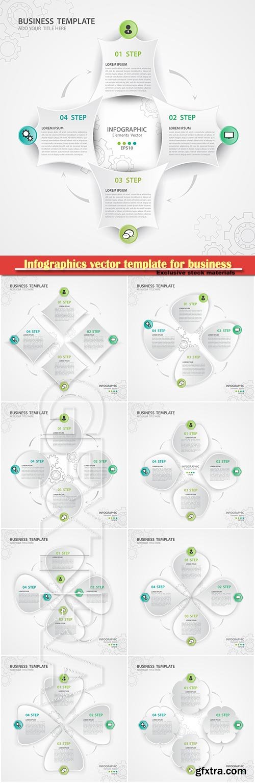 Infographics vector template for business presentations or information banner # 90