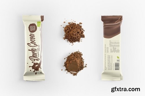 Chocolate Bar Packaging Mockup