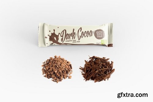 Chocolate Bar Packaging Mockup