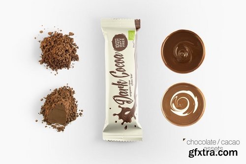 Chocolate Bar Packaging Mockup