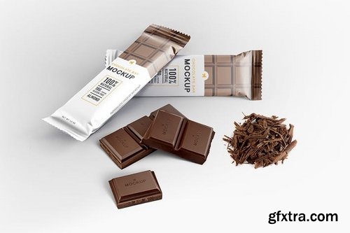 Chocolate Bar Packaging Mockup