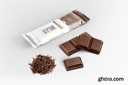 Chocolate Bar Packaging Mockup