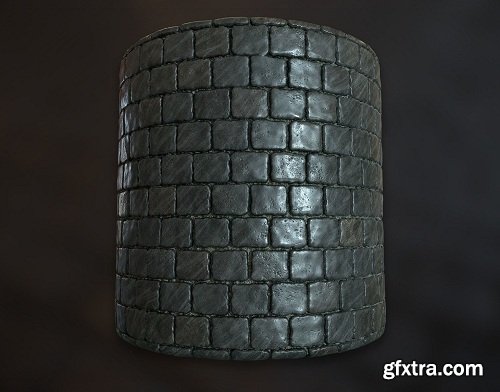 Procedural PBR Cobblestone Texture Textures