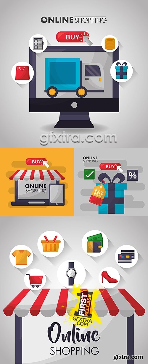 Online store purchase and online payment by card