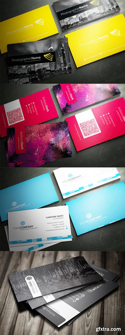 4 Business Card Set