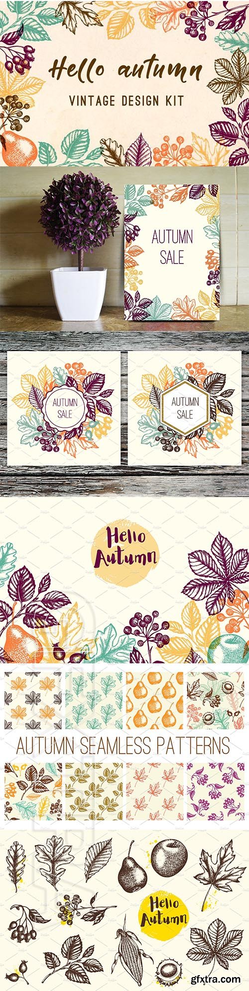 Vintage Autumn Design Kit