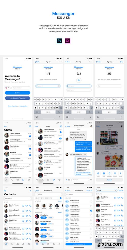 Messenger iOS UI Kit