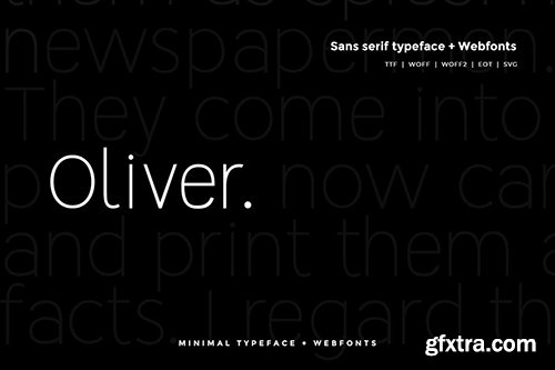 Oliver - Modern Typeface + WebFont