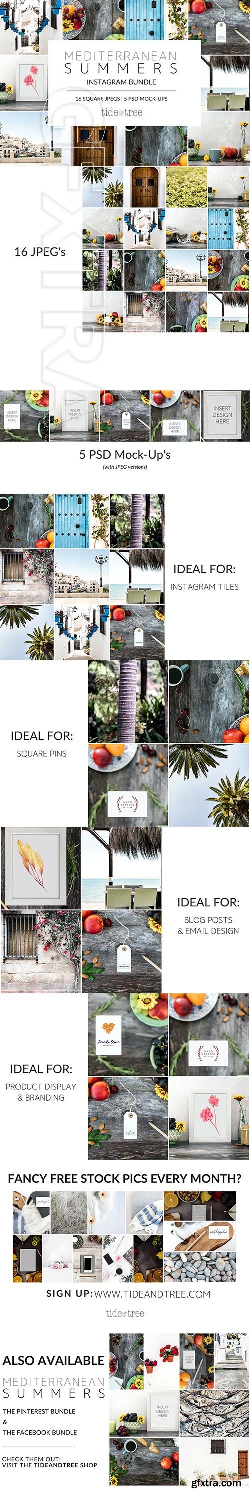 CreativeMarket - Med Summers Instagram Bundle 2759066