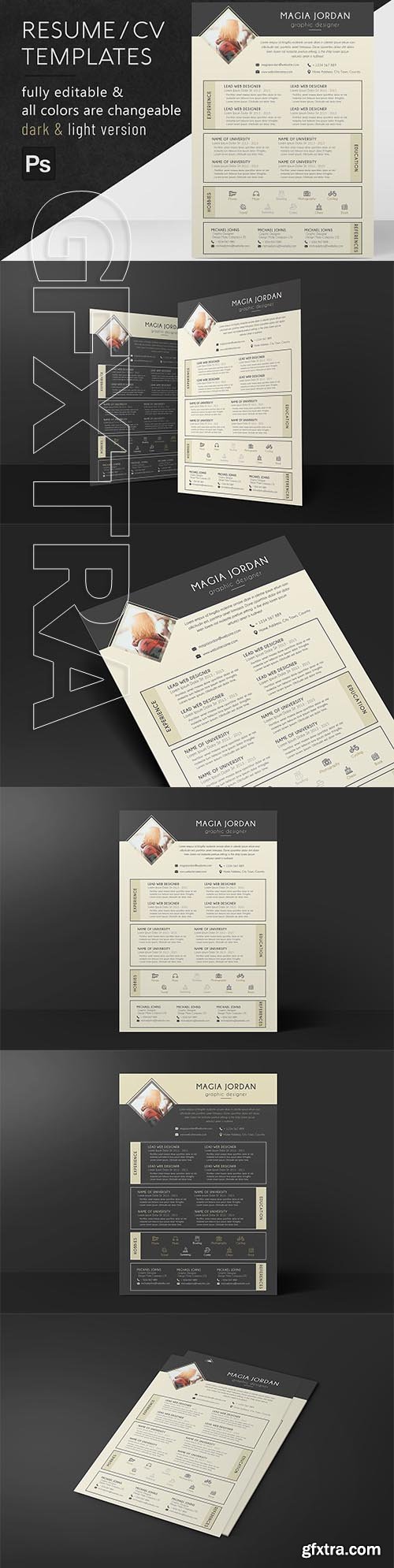 CreativeMarket - Resume CV Template 2816974