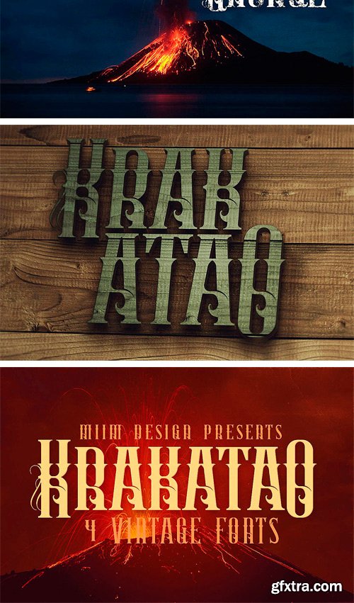 Fontbundles - Krakatao - Vintage Font 44979