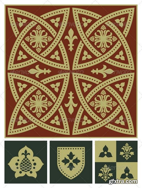 Graphicriver - Middle Ages Ornament Set 1854518