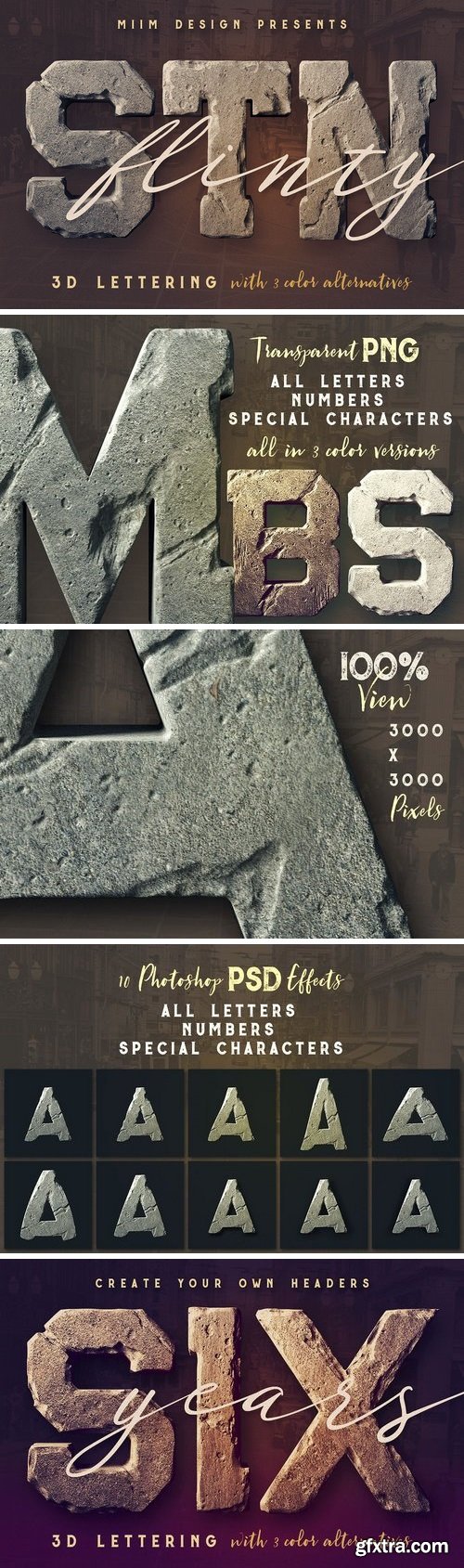 CM - FlintyStone - 3D Lettering 1468928