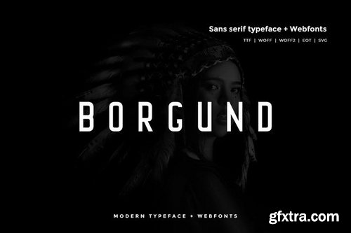 Borgund - Modern Typeface + WebFont