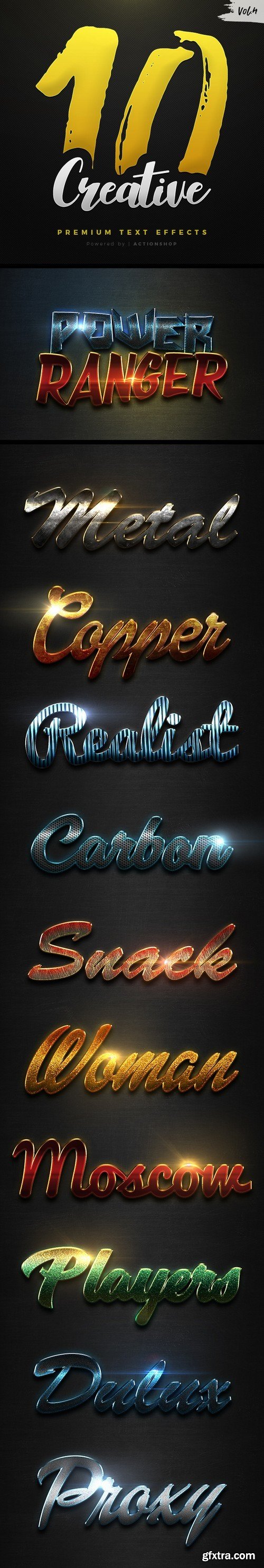 Graphicriver - 10 Creative Text Effects Vol.4 20998763