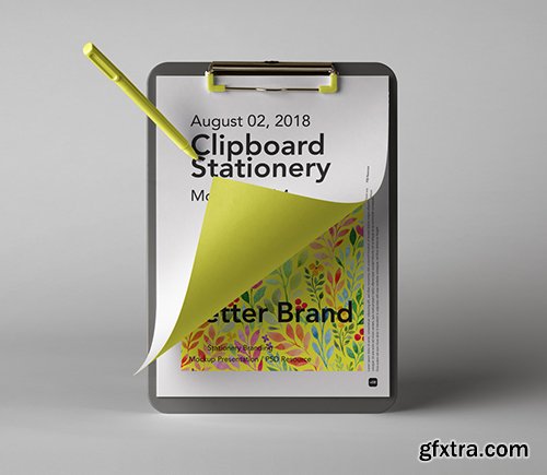 Psd Clipboard Stationery Mockup Vol 4