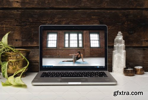 CreativeMarket Yoga Instructor Mockup Bundle 2487424