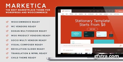 ThemeForest - Marketica - eCommerce and Marketplace - WooCommerce WordPress Theme V.4.5 - 8988002