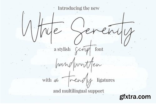 CreativeMarket White Serenity Signature Font 2466286