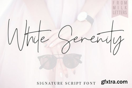 CreativeMarket White Serenity Signature Font 2466286