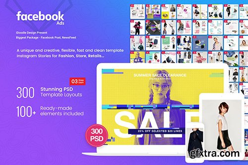 Fashion Facebook Post , NewsFeed - 300 PSD