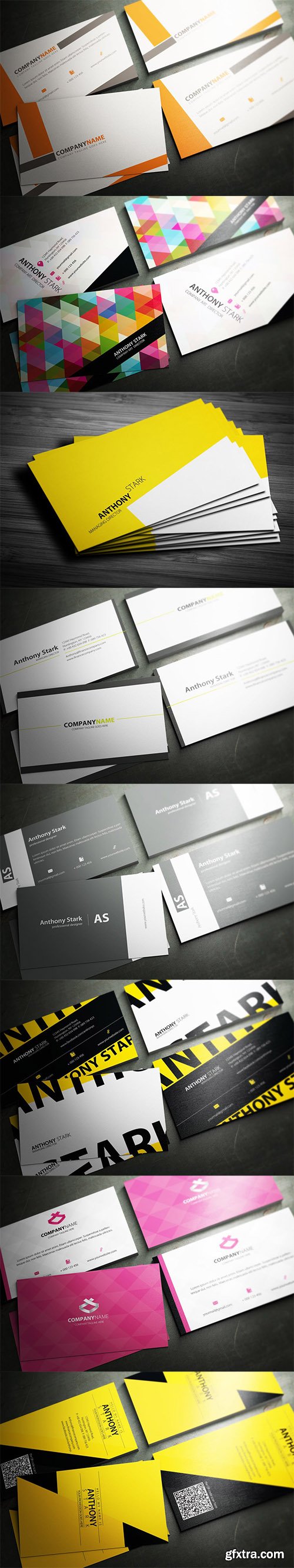 8 Business Cards Design Templates