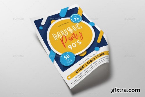 Graphicriver Music Party 90s Flyers 22432464