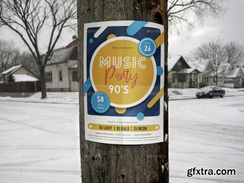 Graphicriver Music Party 90s Flyers 22432464