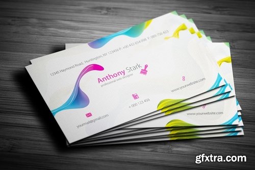 Painted Business Card Design