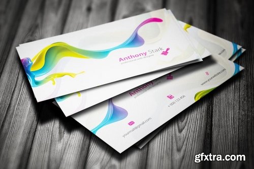 Painted Business Card Design