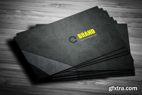 Leather Business Card Design