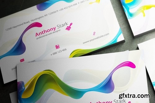 Painted Business Card Design