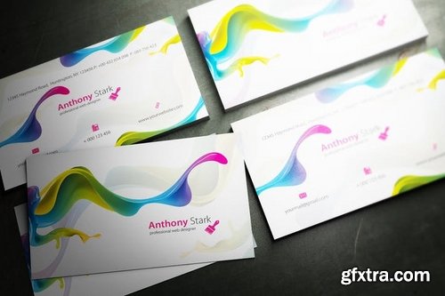 Painted Business Card Design