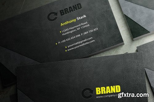 Leather Business Card Design