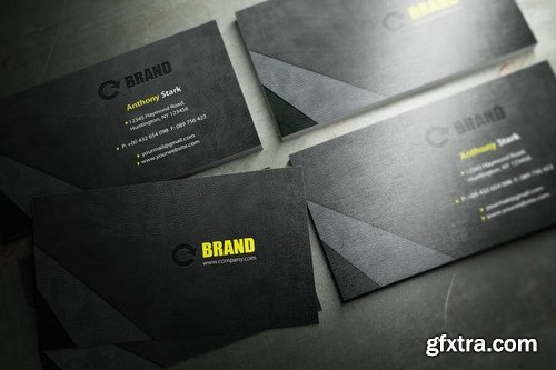 Leather Business Card Design