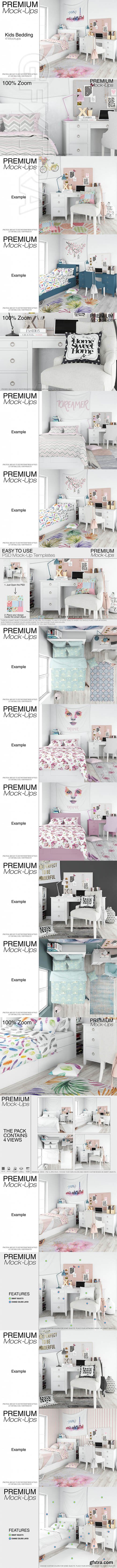 Kids Room - Bed Set, Tapestry, Rug & Pillows Set