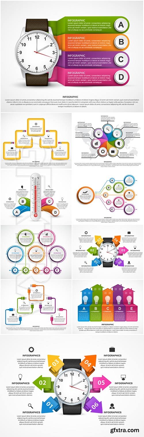 Infographics vector template for business presentations or information banner # 94