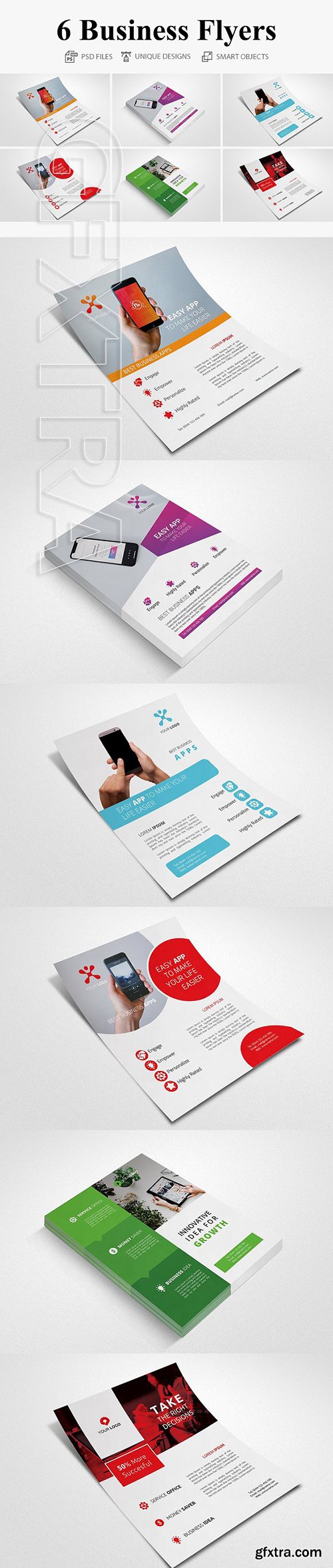 CreativeMarket - Business Flyers - 6 Templates 2735925