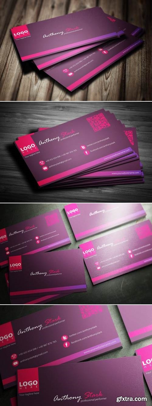 Purple Business Card Design