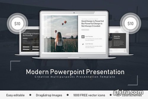 CreativeMarket 10 in 1 Powerpoint Bundle 90% off 2523531