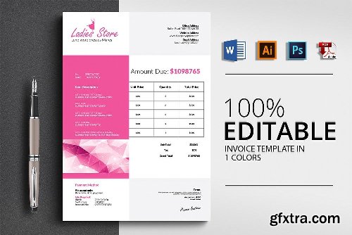 CreativeMarket 10 Invoice Bundle 2483389