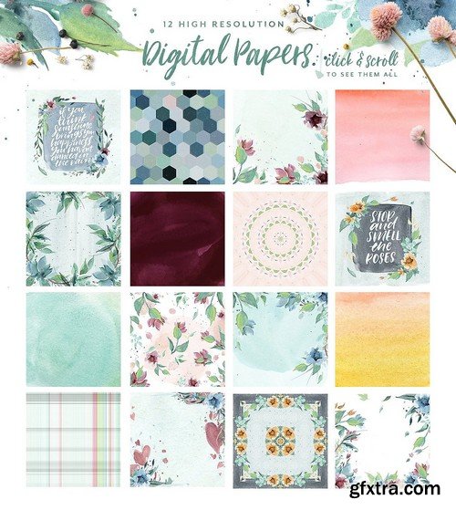 CM - Watercolor Graphics Bundle 2750647