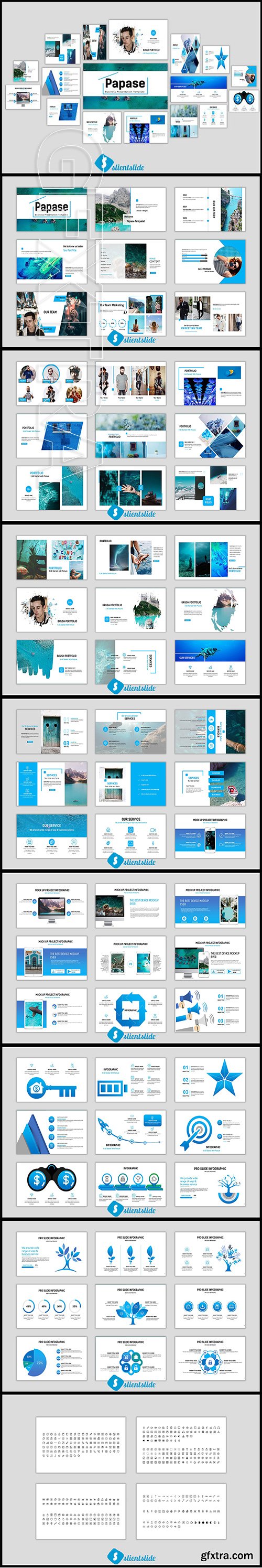 CreativeMarket - Papase Powerpoint Template 2848678