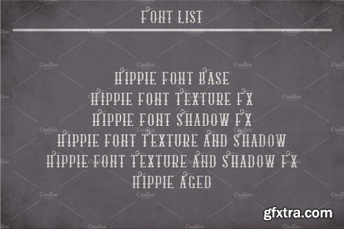 CreativeMarket Hippie Modern Label Typeface 2490219