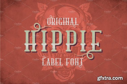 CreativeMarket Hippie Modern Label Typeface 2490219